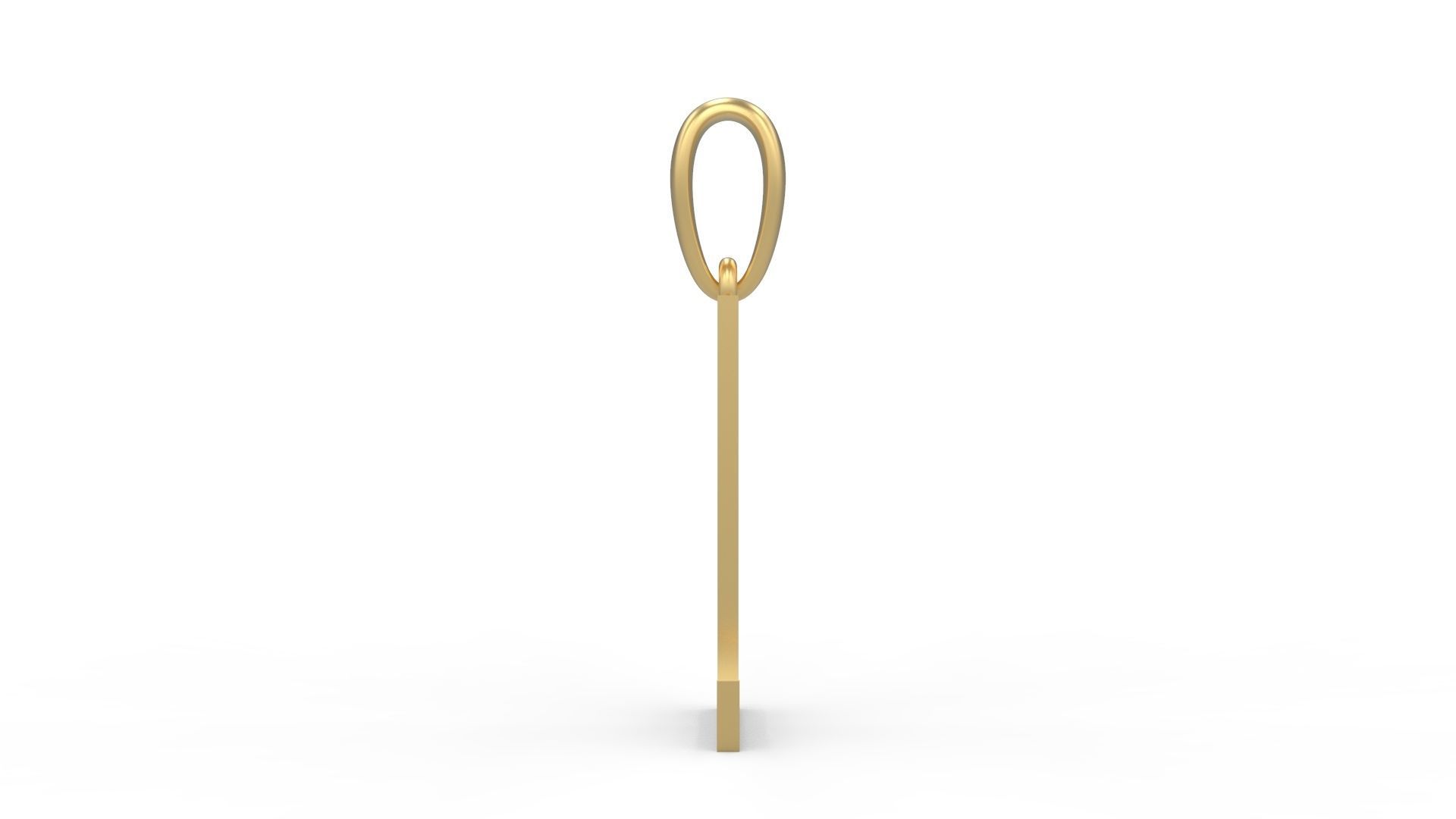 Initial Letters Pendant Vires Gollem L 3D print model_2