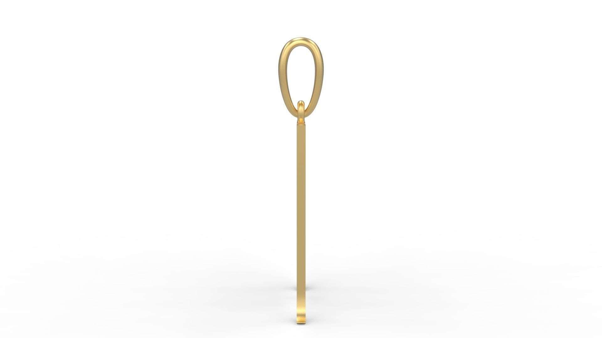 Initial Letters Pendant Vires Gollem M 3D print model_2