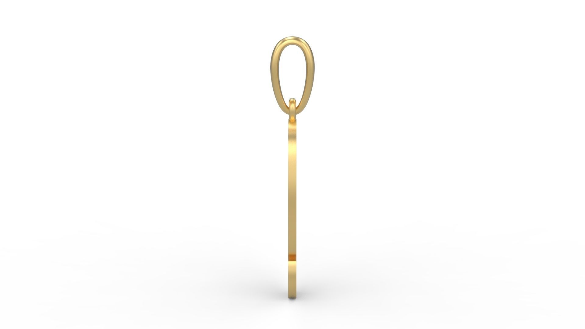 Initial Letters Pendant Vires Gollem Q 3D print model_2