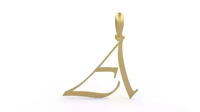 Initial Letters Pendant Vivaldi A