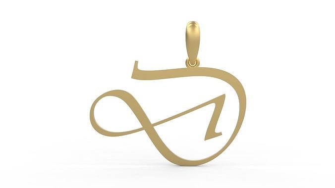 Initial Letters Pendant Vivaldi D 3D print model