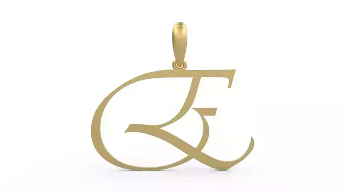 Initial Letters Pendant Vivaldi E