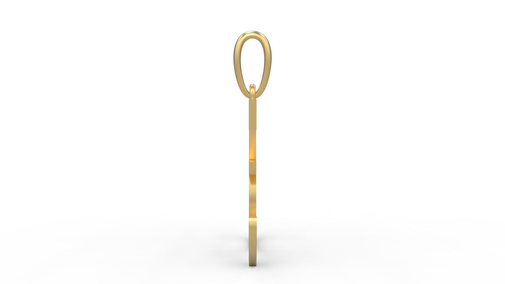 Initial Letters Pendant Vivaldi E 3D print model_2