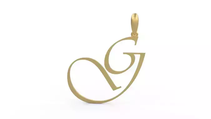 Initial Letters Pendant Vivaldi G