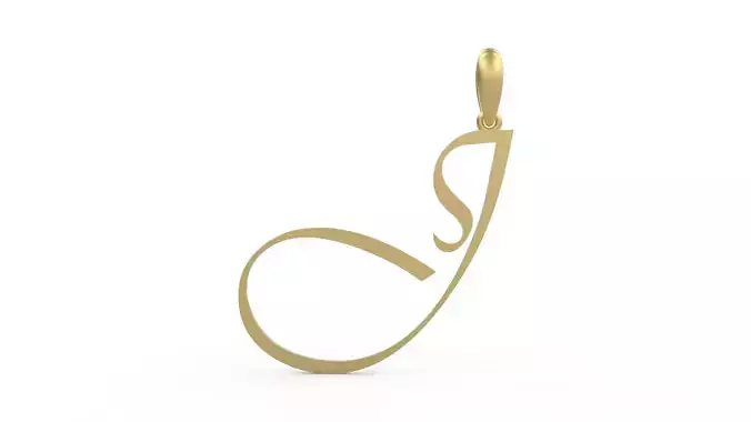 Initial Letters Pendant Vivaldi J