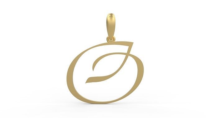 Initial Letters Pendant Vivaldi O 3D print model
