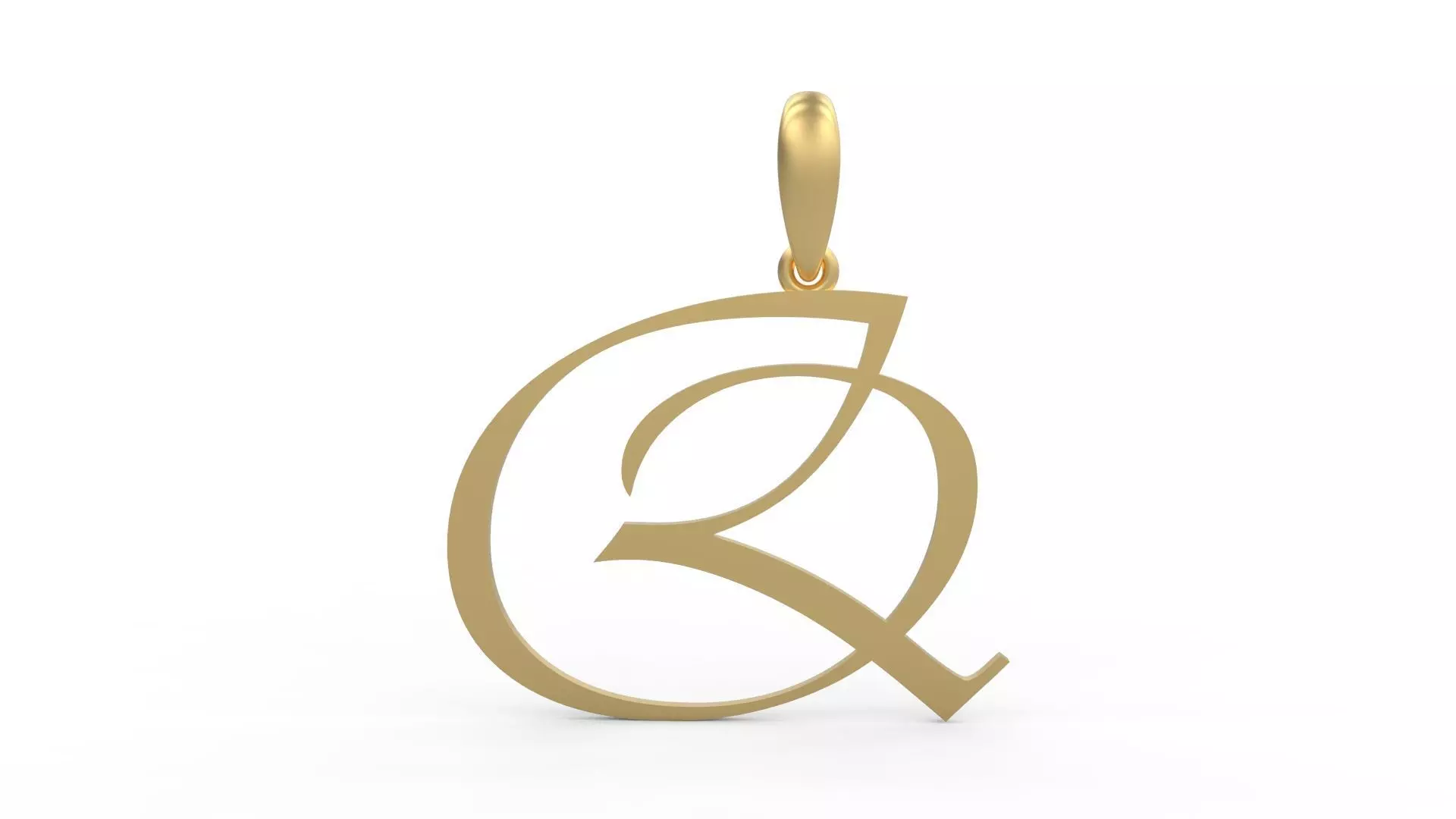 Initial Letters Pendant Vivaldi Q 3D print model_0