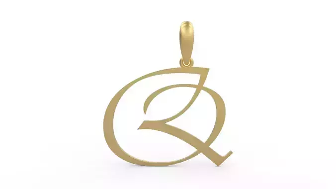 Initial Letters Pendant Vivaldi Q