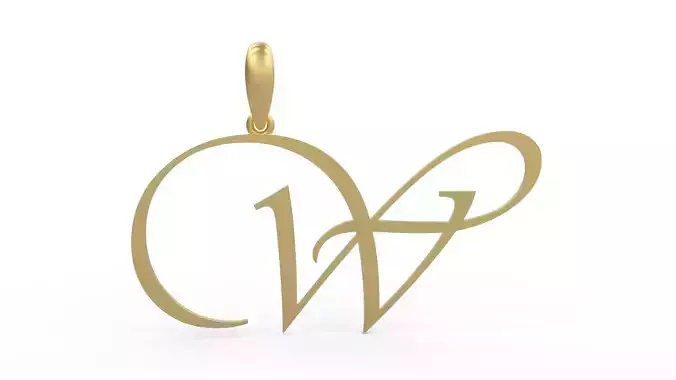Initial Letters Pendant Vivaldi W