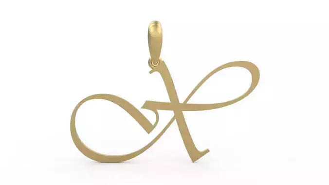 Initial Letters Pendant Vivaldi X