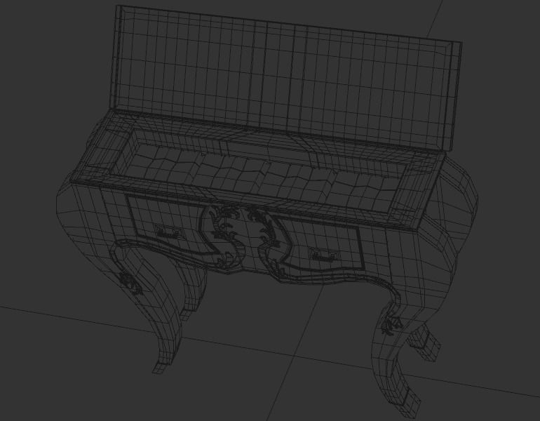 Fork Ad competition - Fork Coffin or Drawer Display piece 3D model_11