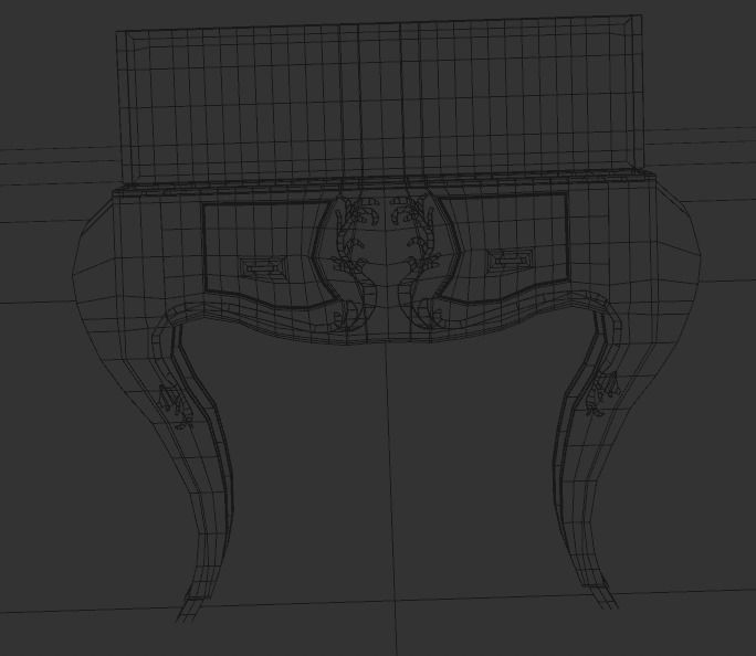 Fork Ad competition - Fork Coffin or Drawer Display piece 3D model_8