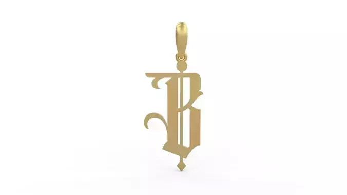 Initial Letters Pendant Winchester B