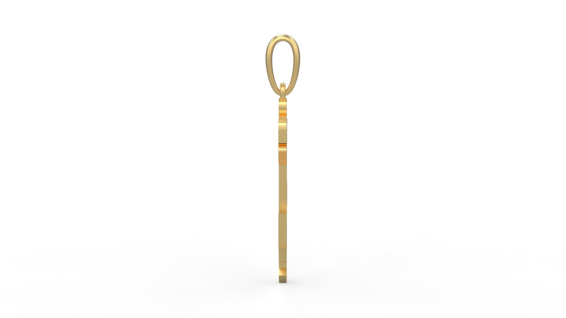 Initial Letters Pendant Winchester C 3D print model_2