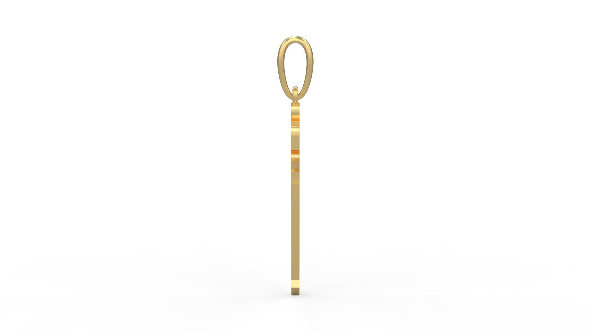 Initial Letters Pendant Winchester F 3D print model_2