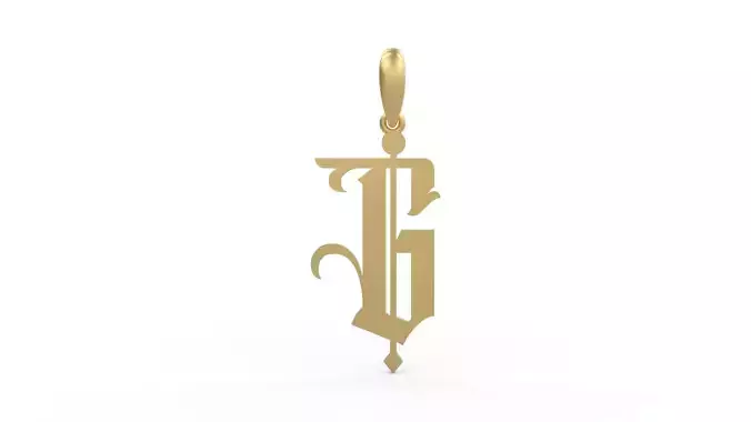Initial Letters Pendant Winchester G