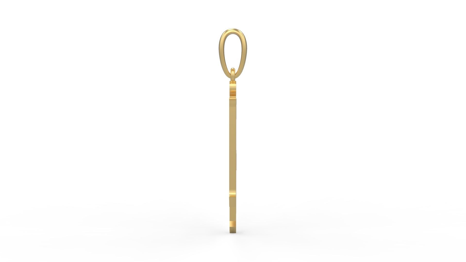 Initial Letters Pendant Winchester H 3D print model_2