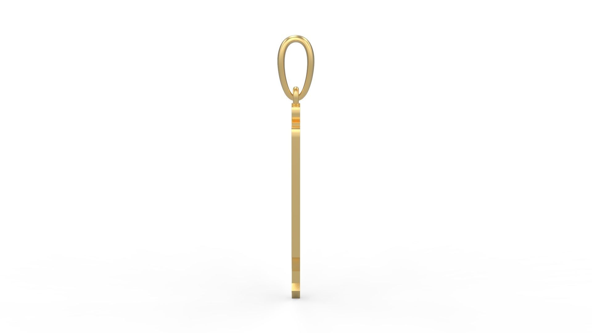 Initial Letters Pendant Winchester J 3D print model_2