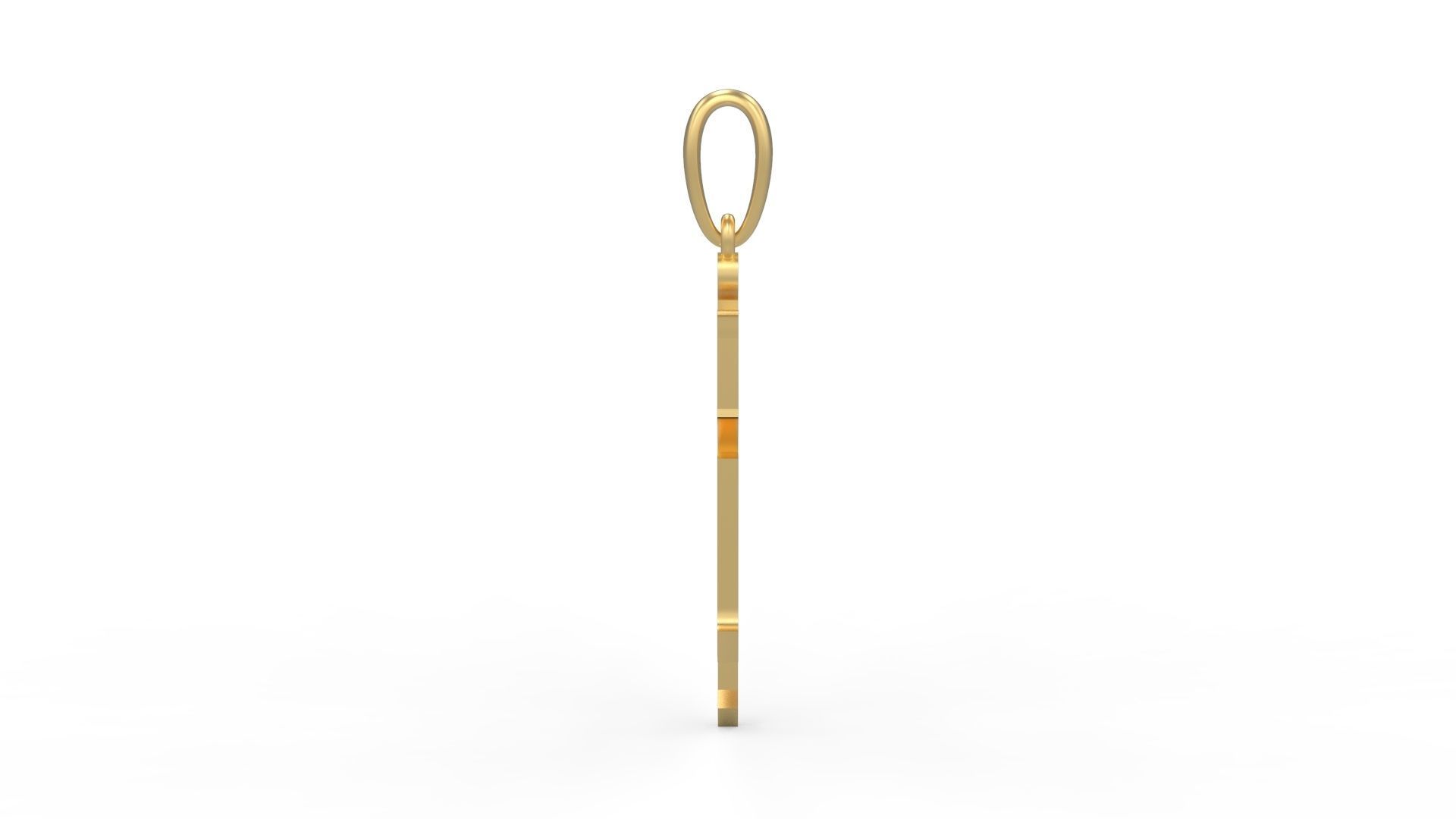 Initial Letters Pendant Winchester K 3D print model_2