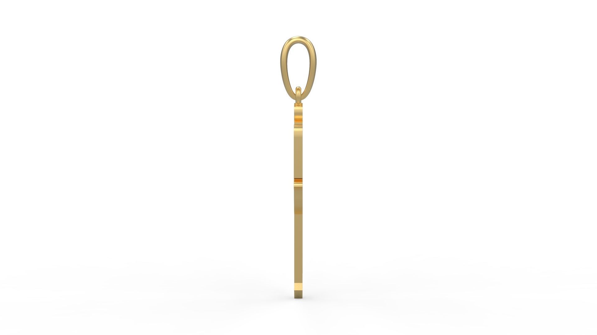 Initial Letters Pendant Winchester P 3D print model_2