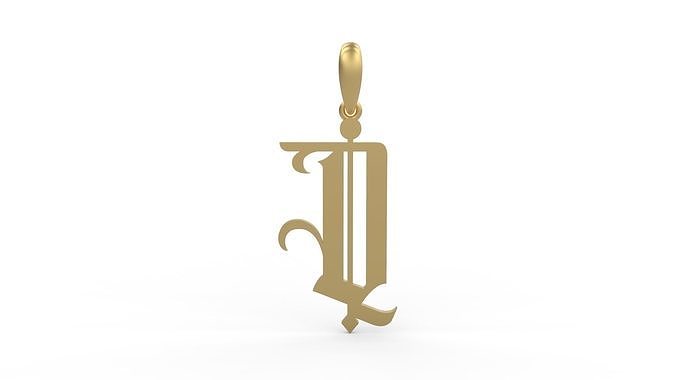 Initial Letters Pendant Winchester Q 3D print model