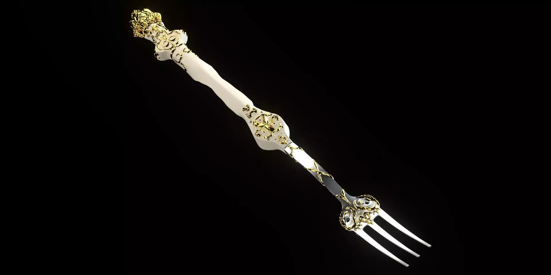 Fork Ad Competition - Fancy fork 3D model_0