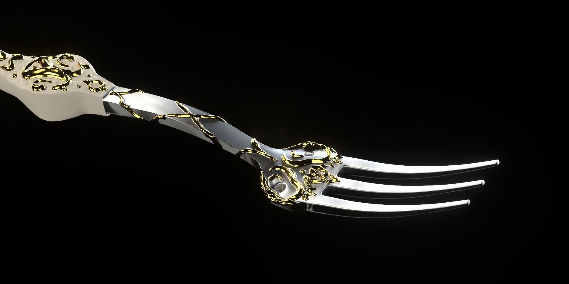 Fork Ad Competition - Fancy fork 3D model_2