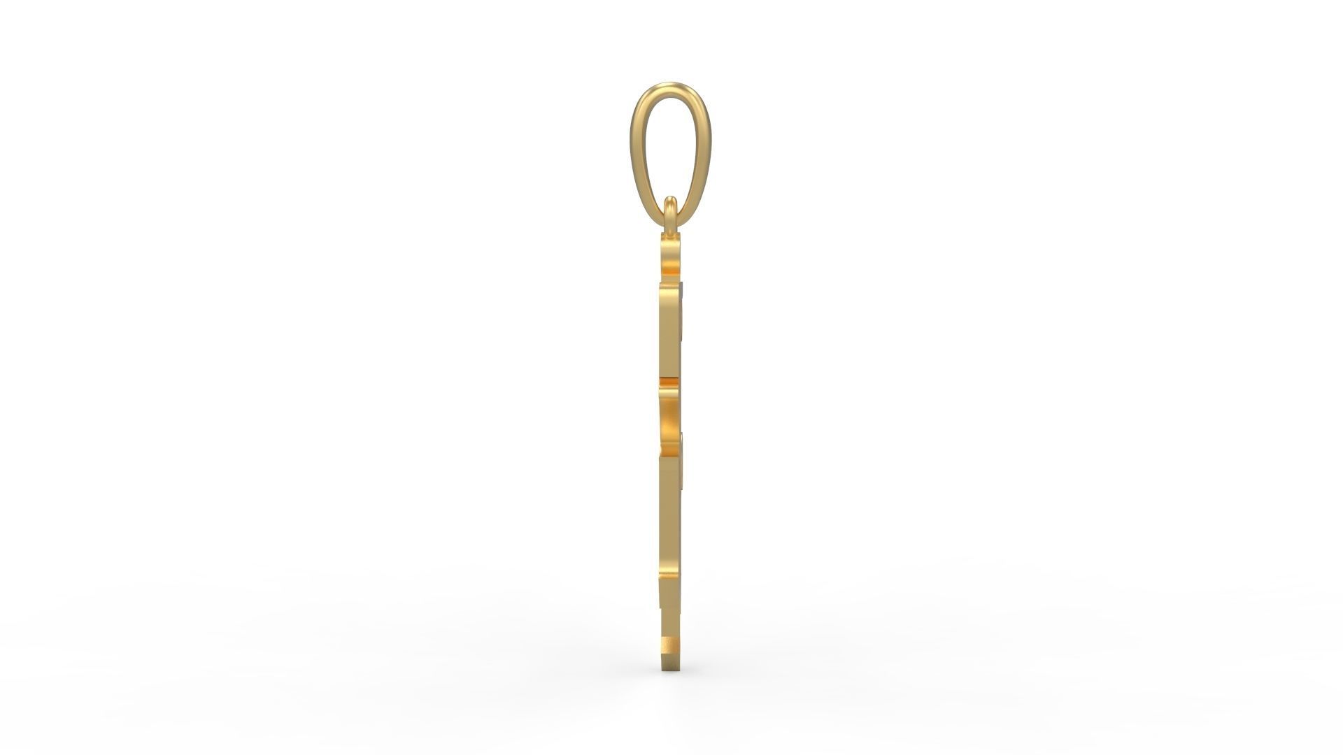 Initial Letters Pendant Winchester R 3D print model_2