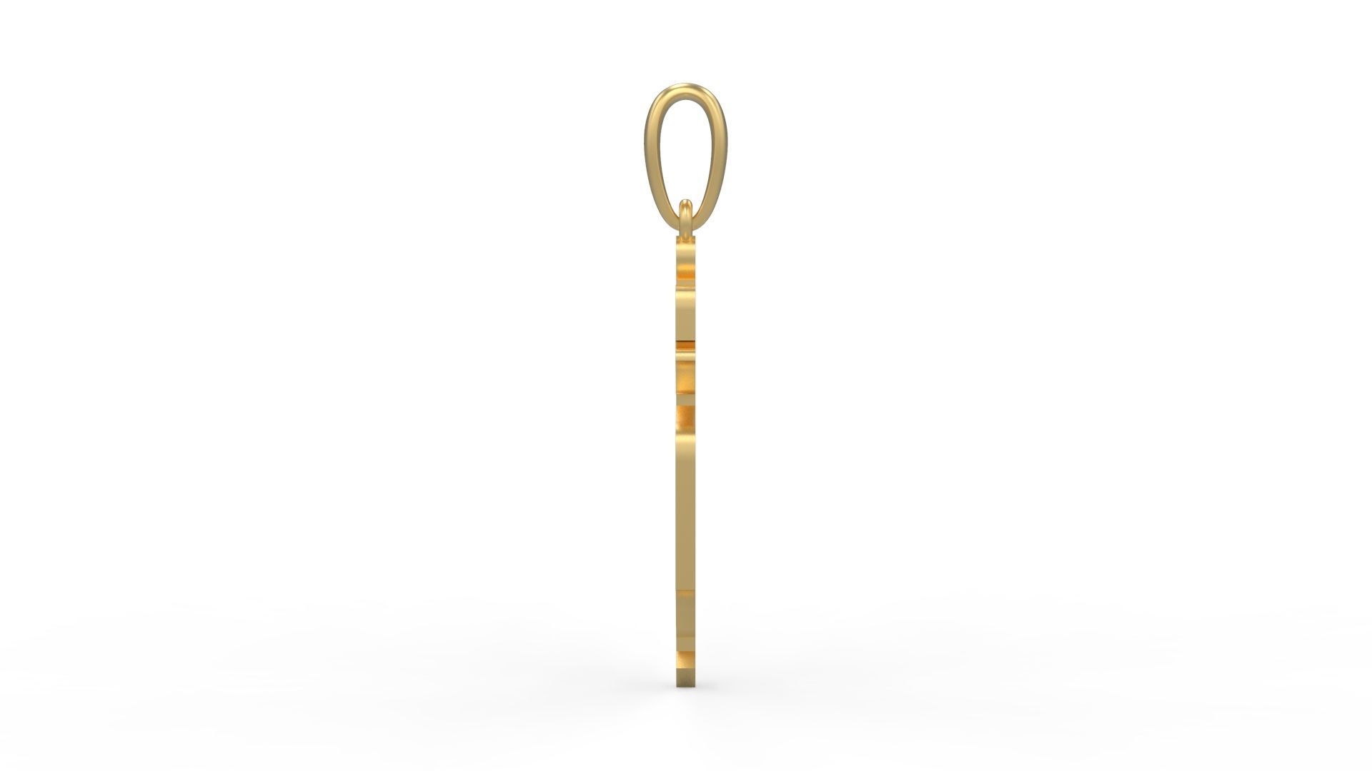 Initial Letters Pendant Winchester S 3D print model_2