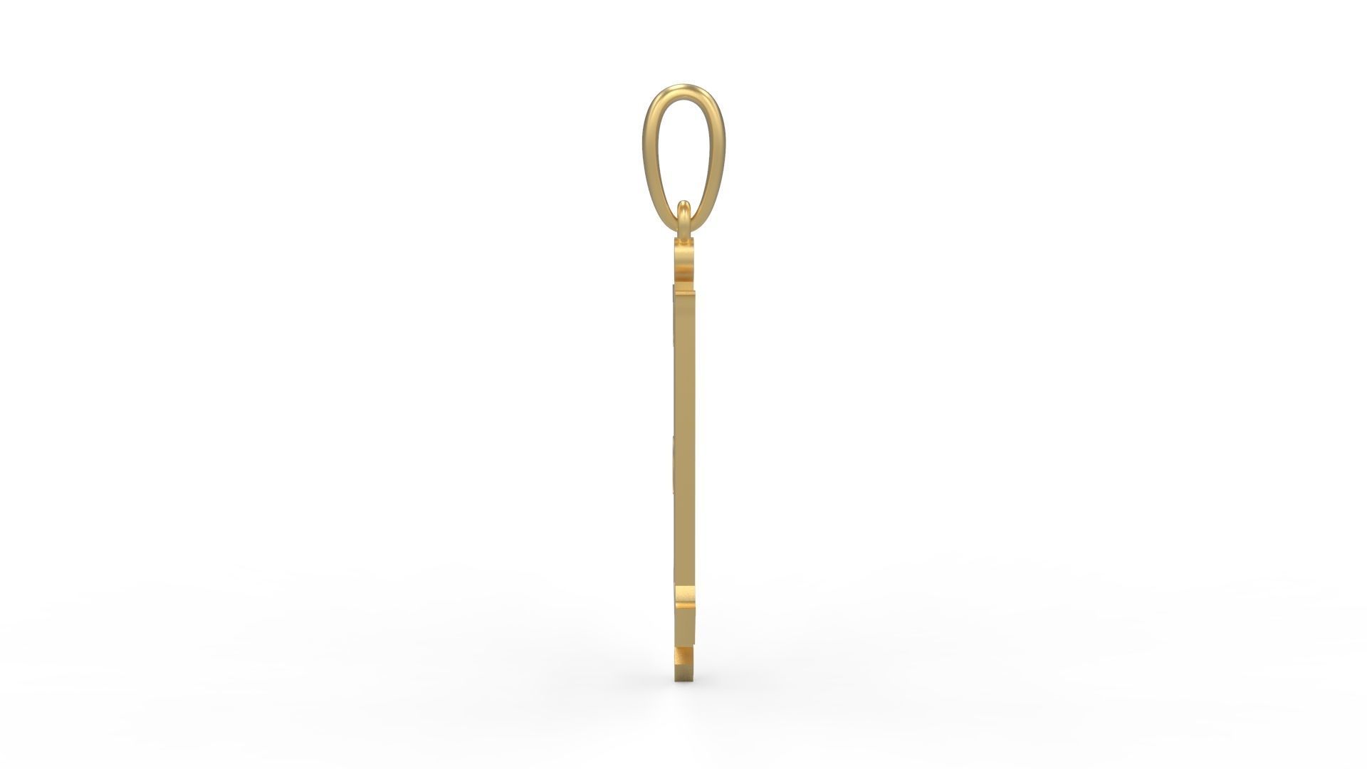 Initial Letters Pendant Winchester U 3D print model_2