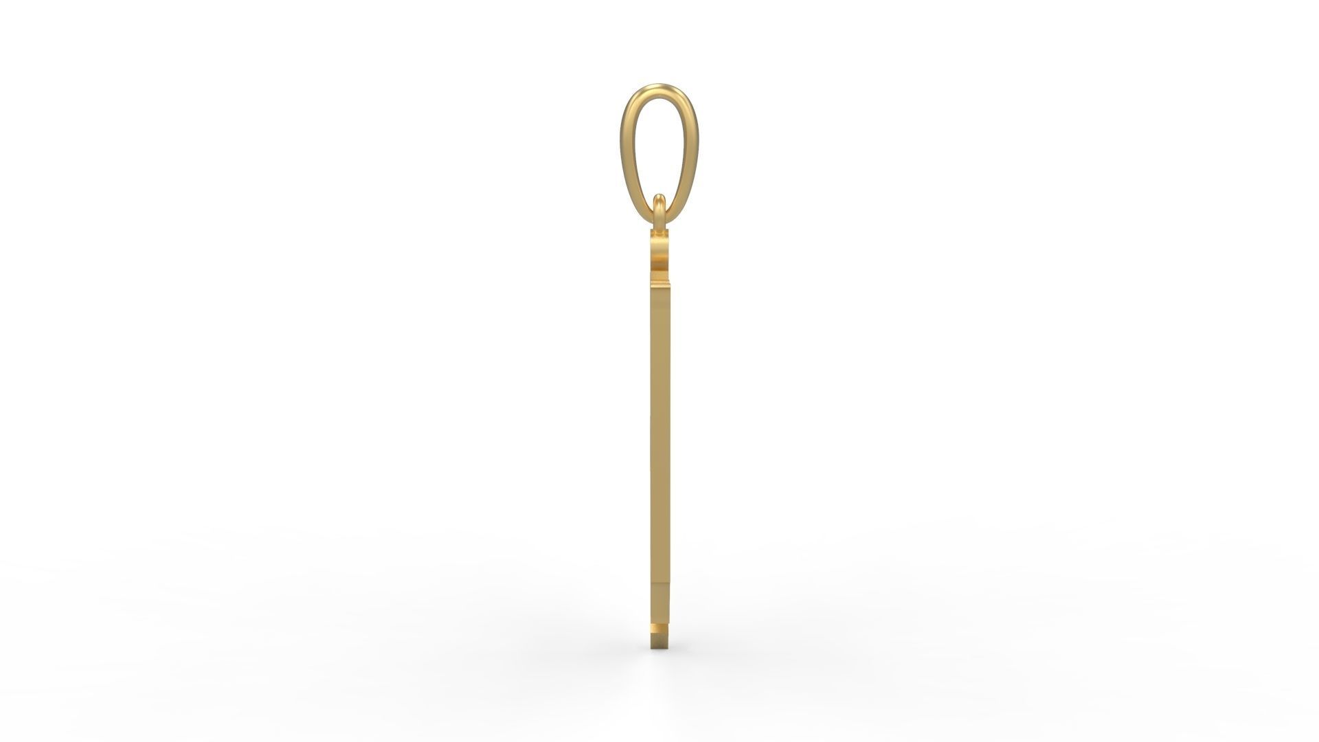 Initial Letters Pendant Winchester W 3D print model_2