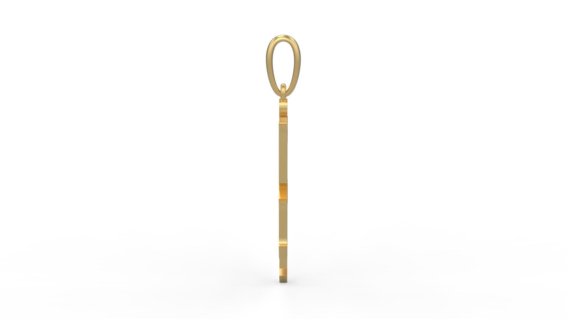 Initial Letters Pendant Winchester X 3D print model_2