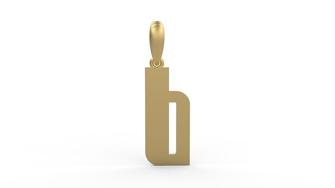 Initial Letters Pendant Sanka B 3D print model