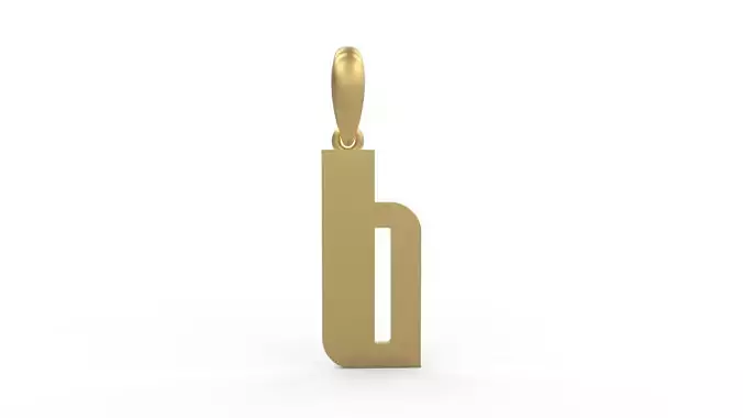 Initial Letters Pendant Sanka B 3D print model
