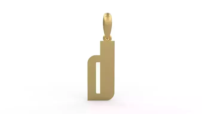 Initial Letters Pendant Sanka D 3D print model