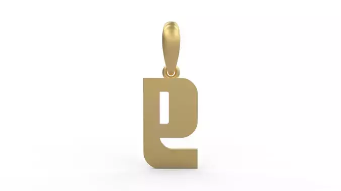 Initial Letters Pendant Sanka E 3D print model