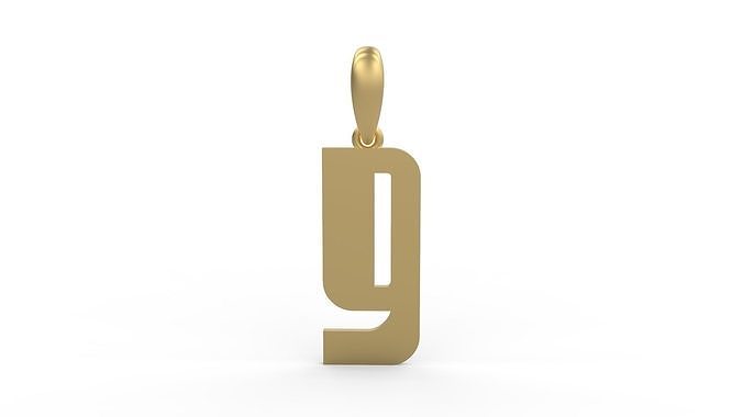Initial Letters Pendant Sanka G 3D print model