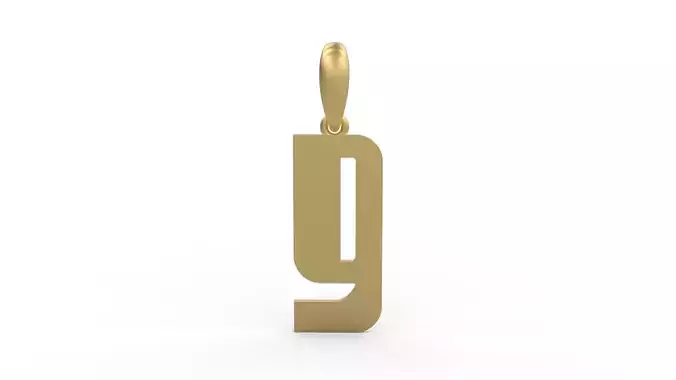 Initial Letters Pendant Sanka G 3D print model