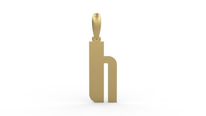 Initial Letters Pendant Sanka H 3D print model