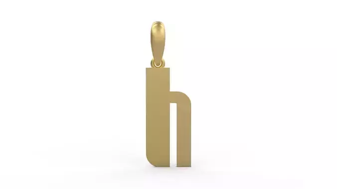 Initial Letters Pendant Sanka H 3D print model