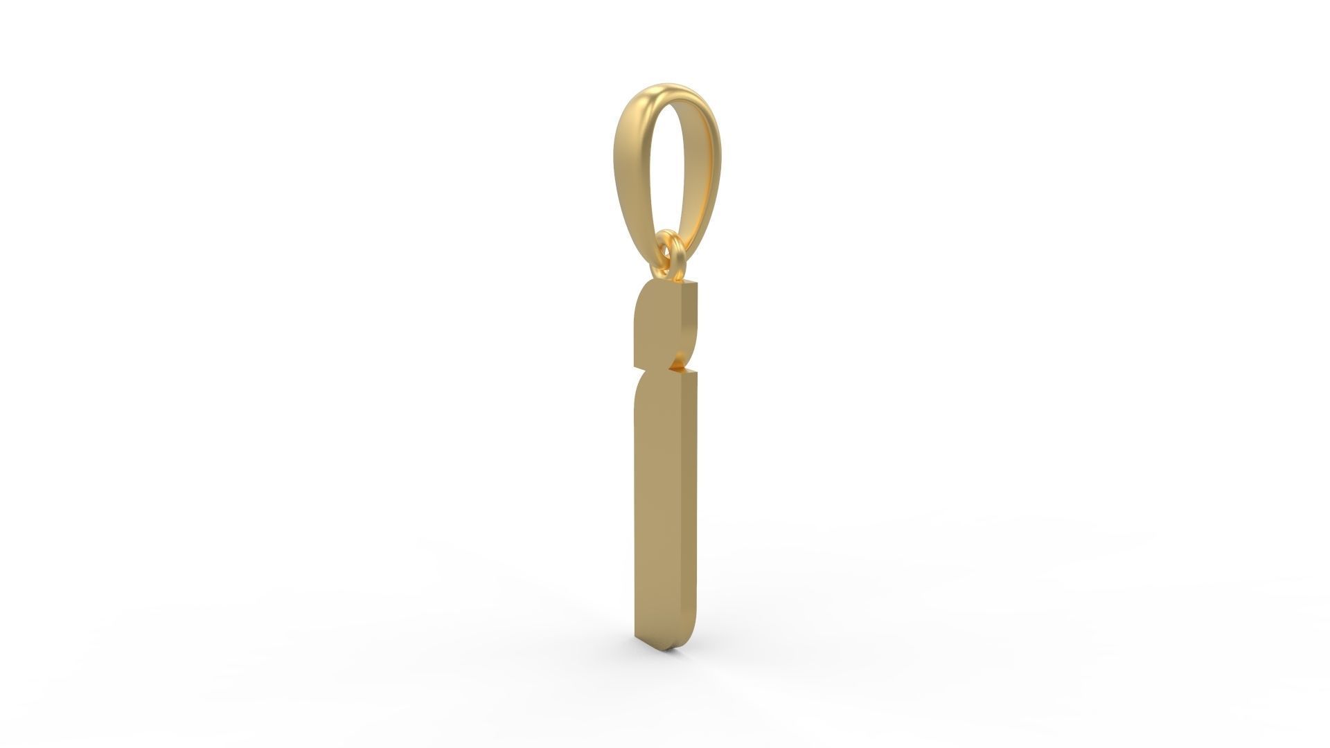 Initial Letters Pendant Sanka I 3D print model_1