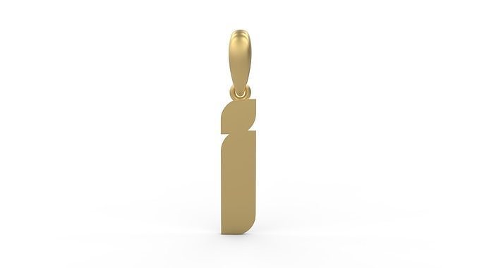 Initial Letters Pendant Sanka I 3D print model