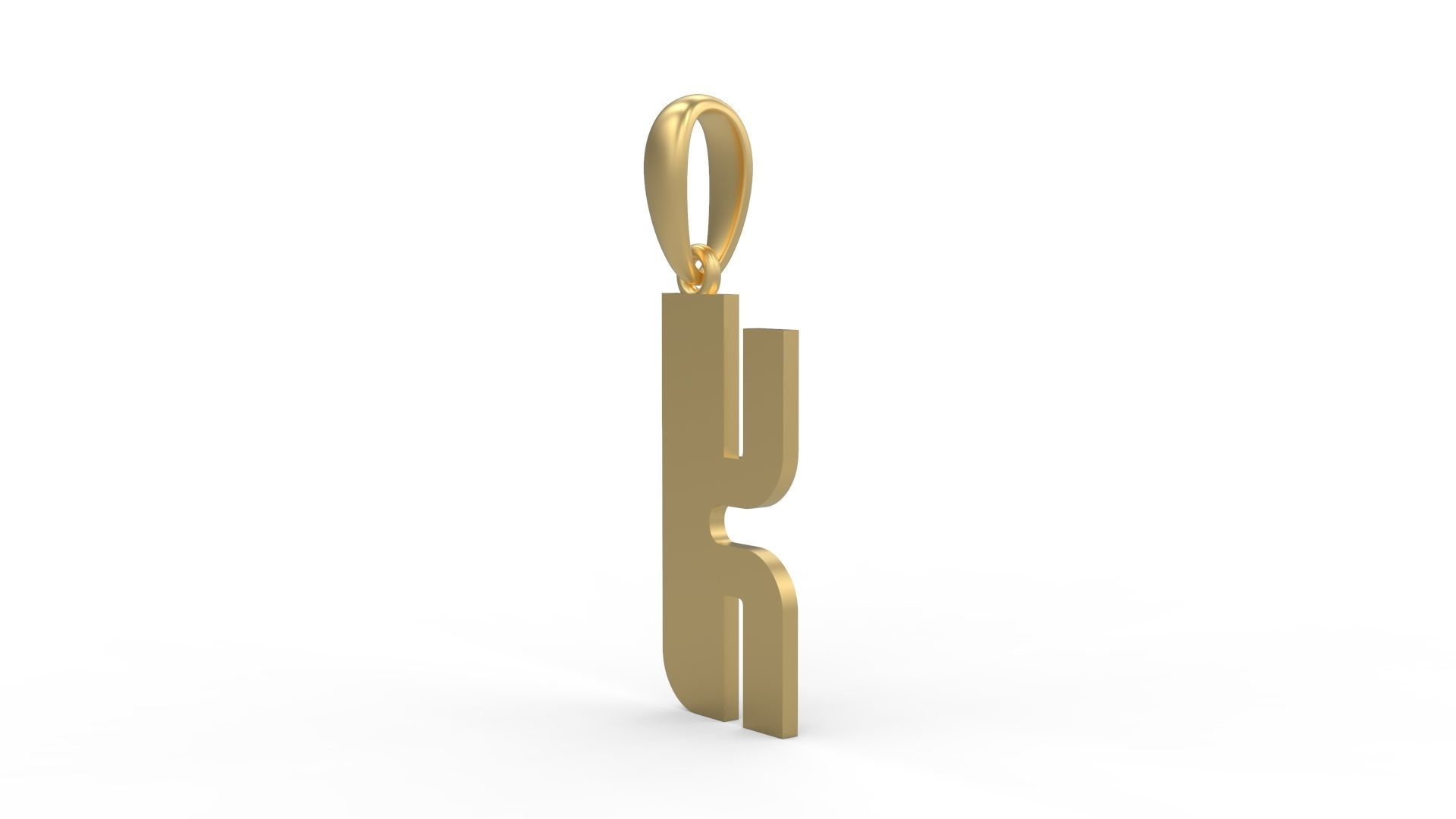 Initial Letters Pendant Sanka K 3D print model_1