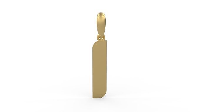 Initial Letters Pendant Sanka L 3D print model