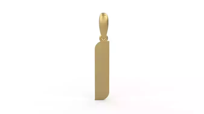 Initial Letters Pendant Sanka L 3D print model