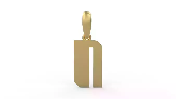 Initial Letters Pendant Sanka N 3D print model
