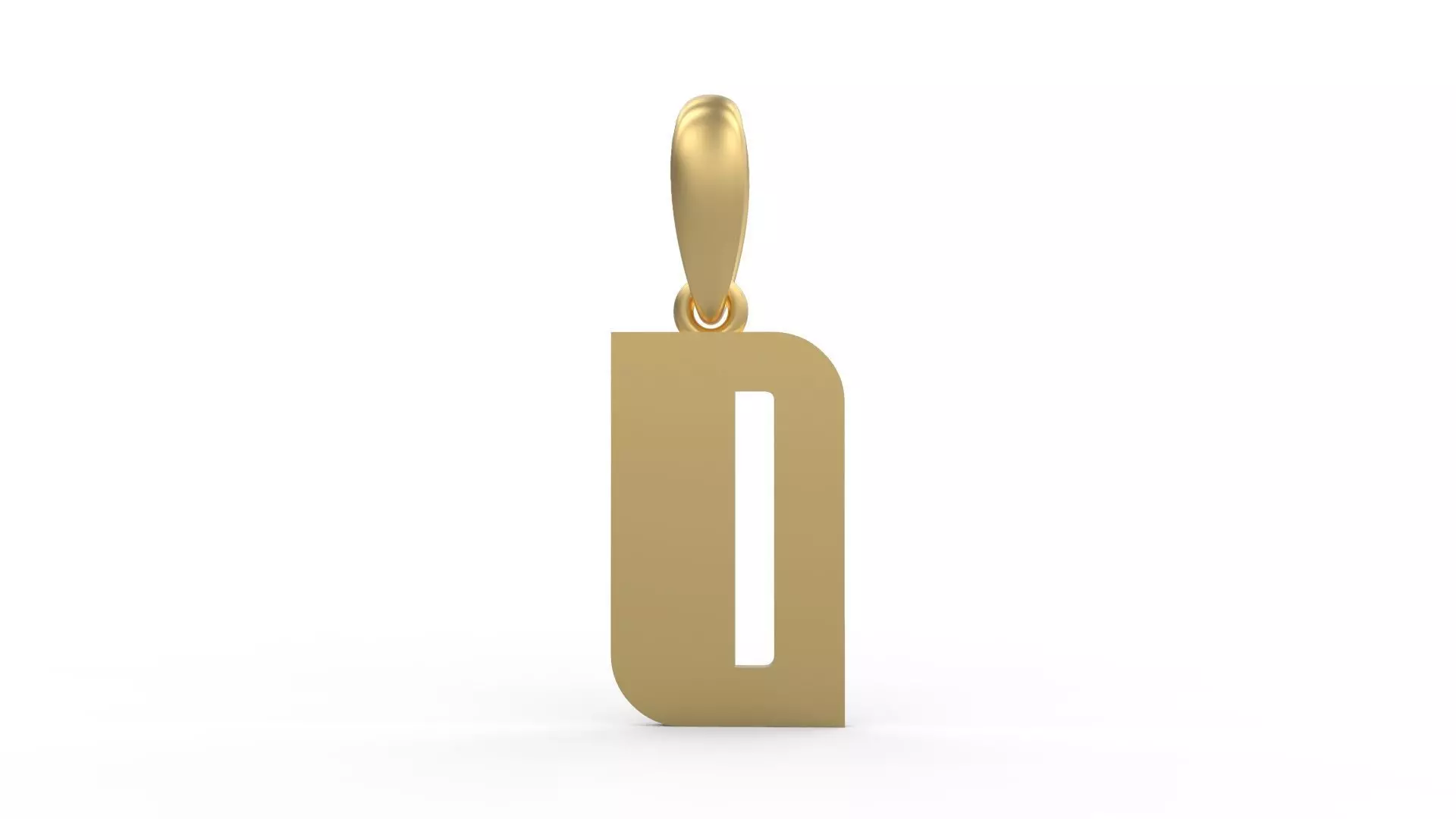 Initial Letters Pendant Sanka O 3D print model_0