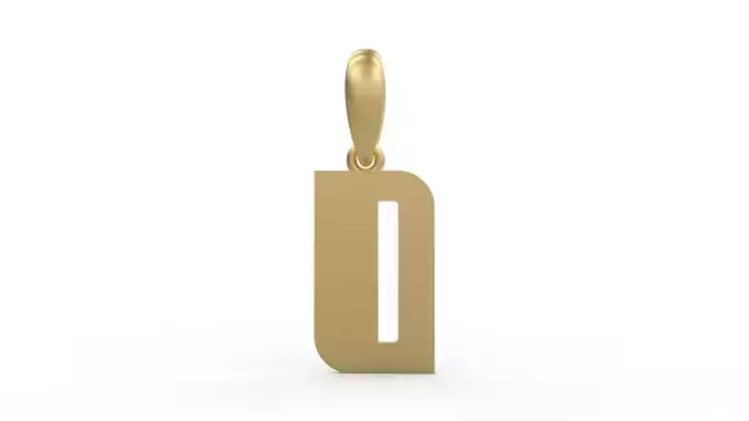 Initial Letters Pendant Sanka O 3D print model