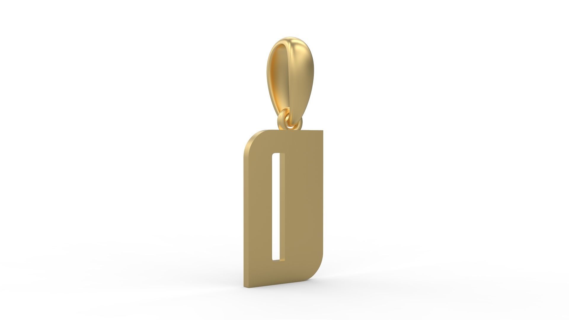 Initial Letters Pendant Sanka O 3D print model_3