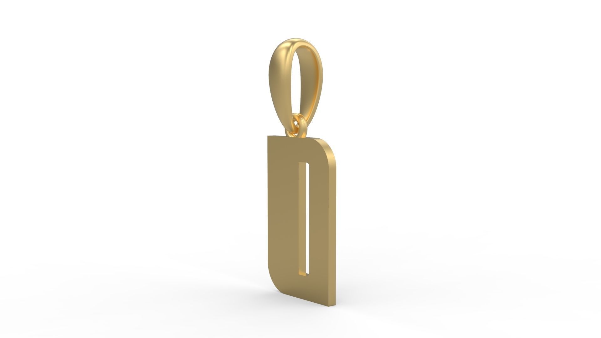 Initial Letters Pendant Sanka O 3D print model_1
